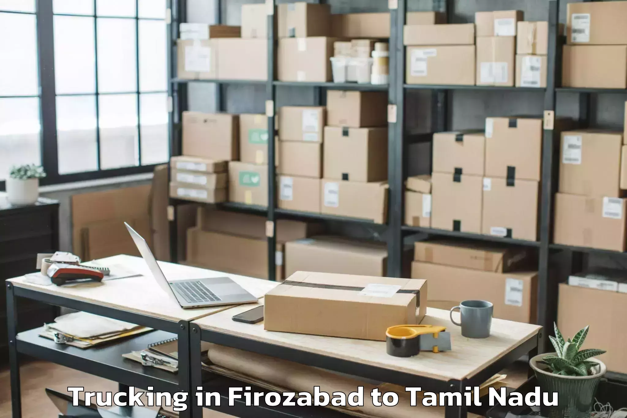 Book Firozabad to Thirukkuvalai Trucking